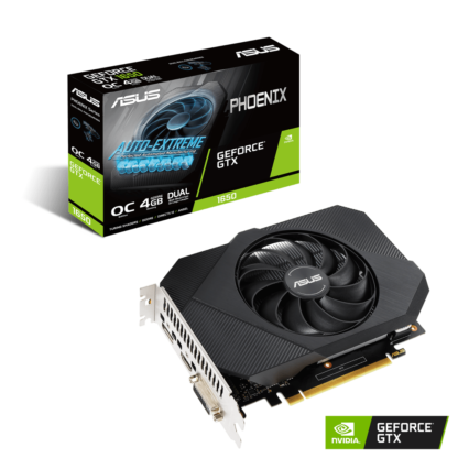 Asus GeForce GTX 1650 Phoenix - OC Edition -näytönohjain, 4GB GDDR6 PH-GTX1650-O4GD6-P
