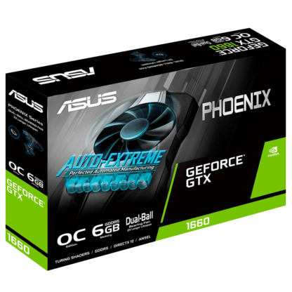 Asus GeForce GTX 1660 Phoenix OC 6GB GDDR5 -näytönohjain111-min