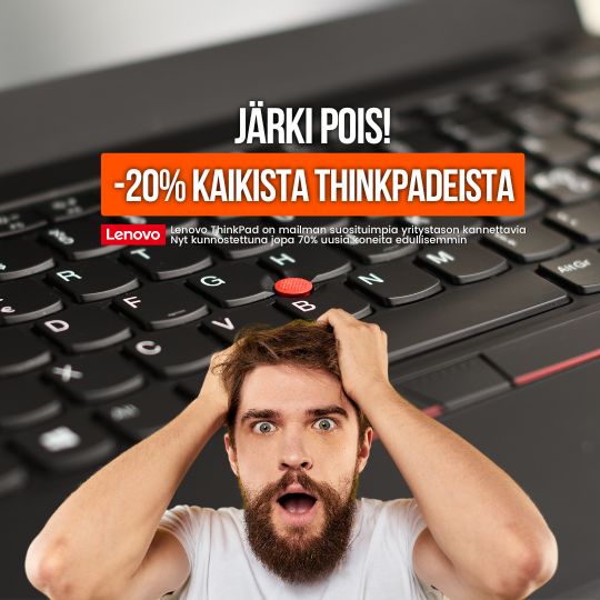 Kaikki ThinkPadit -20% Maaliskuussa