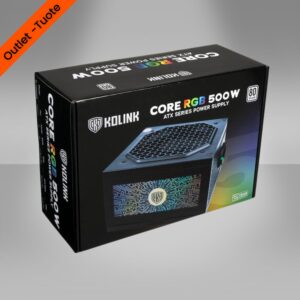 OUTLET | Kolink Core RGB 500W 80 Plus -Virtalähde