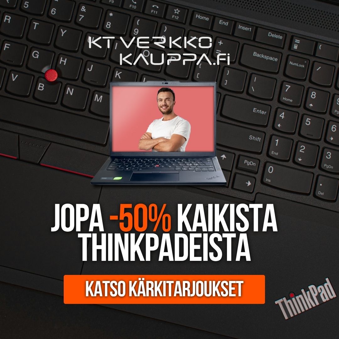 jopa -50% kaikista Thinkpadeista - -20% kaikki lenovot - katso kärkitarjoukset Nyt Kaikista MacBook Pro -malleista -20%